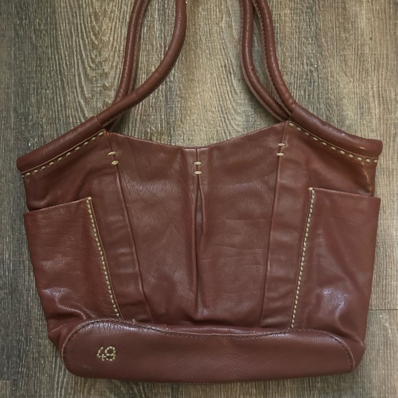 49 square miles  large bag beautiful leather pristine new condition used under 5 - Picture 2 of 16